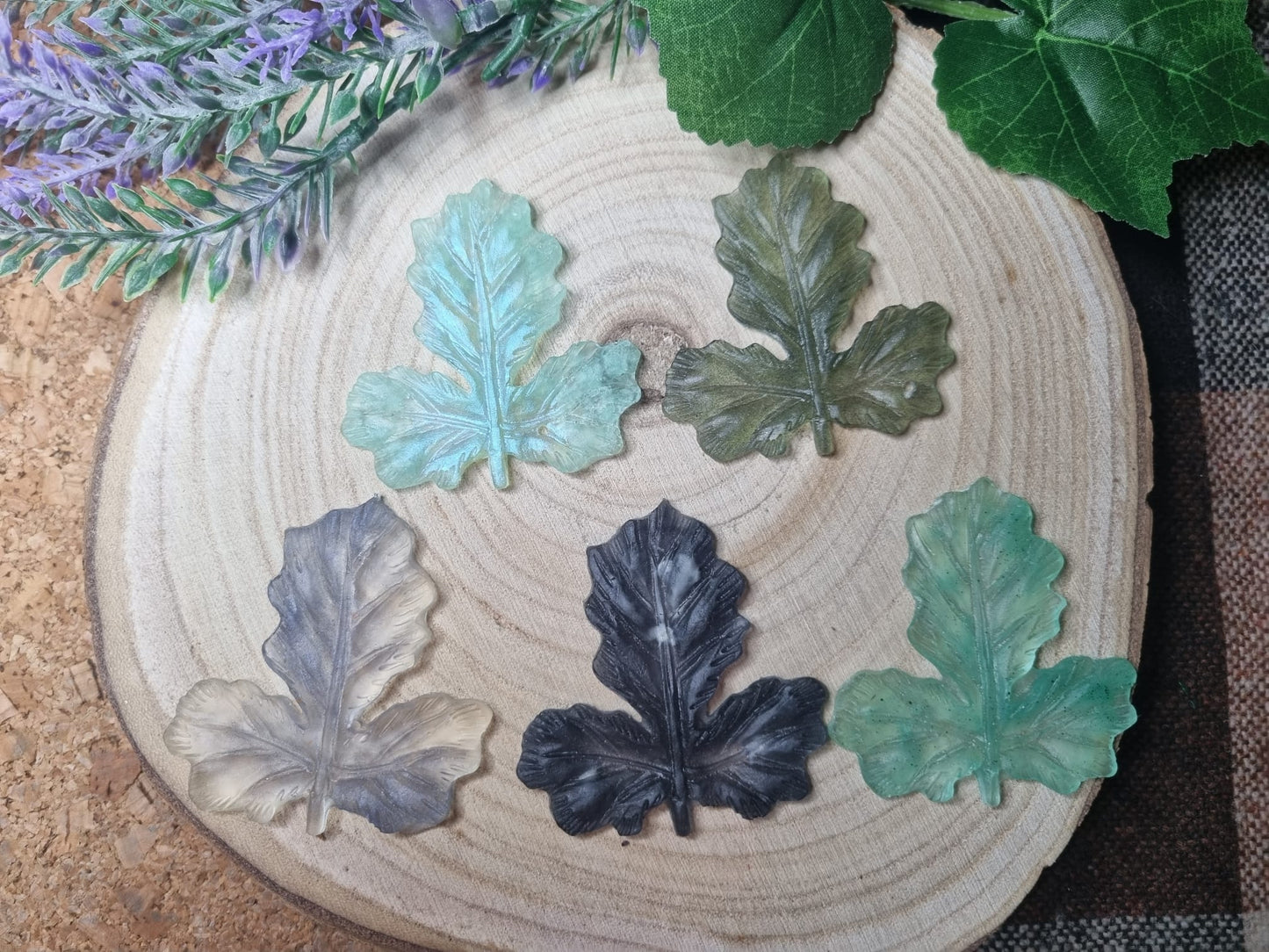 Ciondoli foglia in Resina