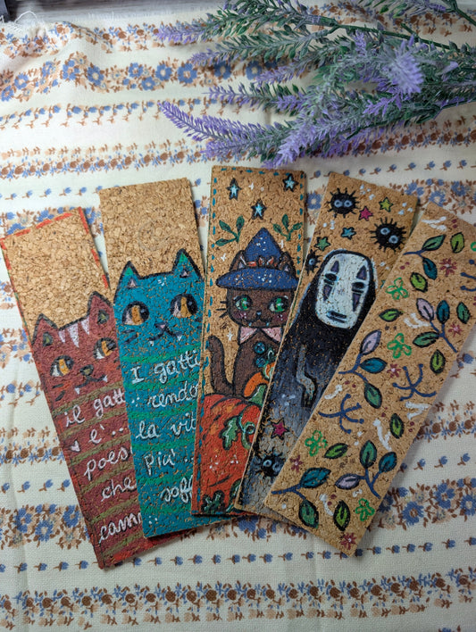 Segnalibri illustrazioni su Sughero