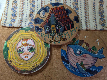 Illustrazioni su Sughero