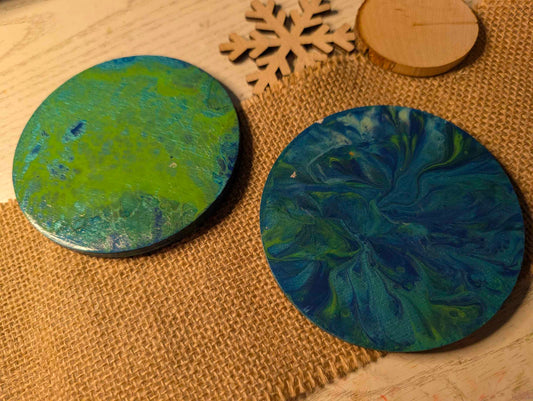 Quadri tondi in FluidArt