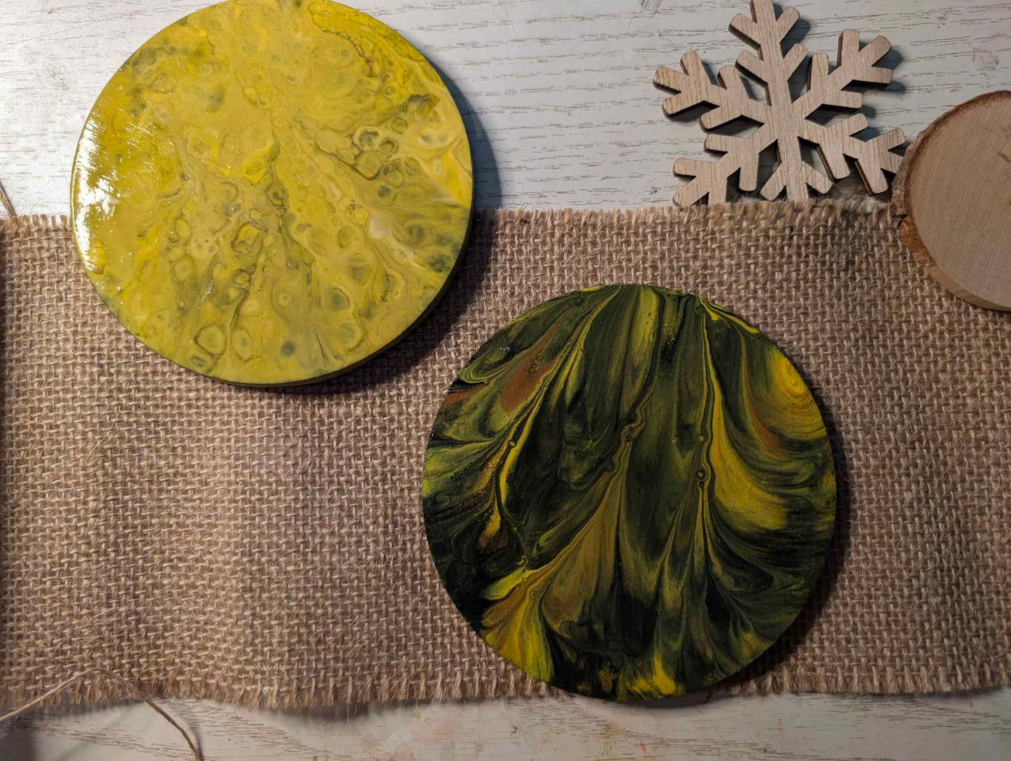 Quadri tondi in FluidArt