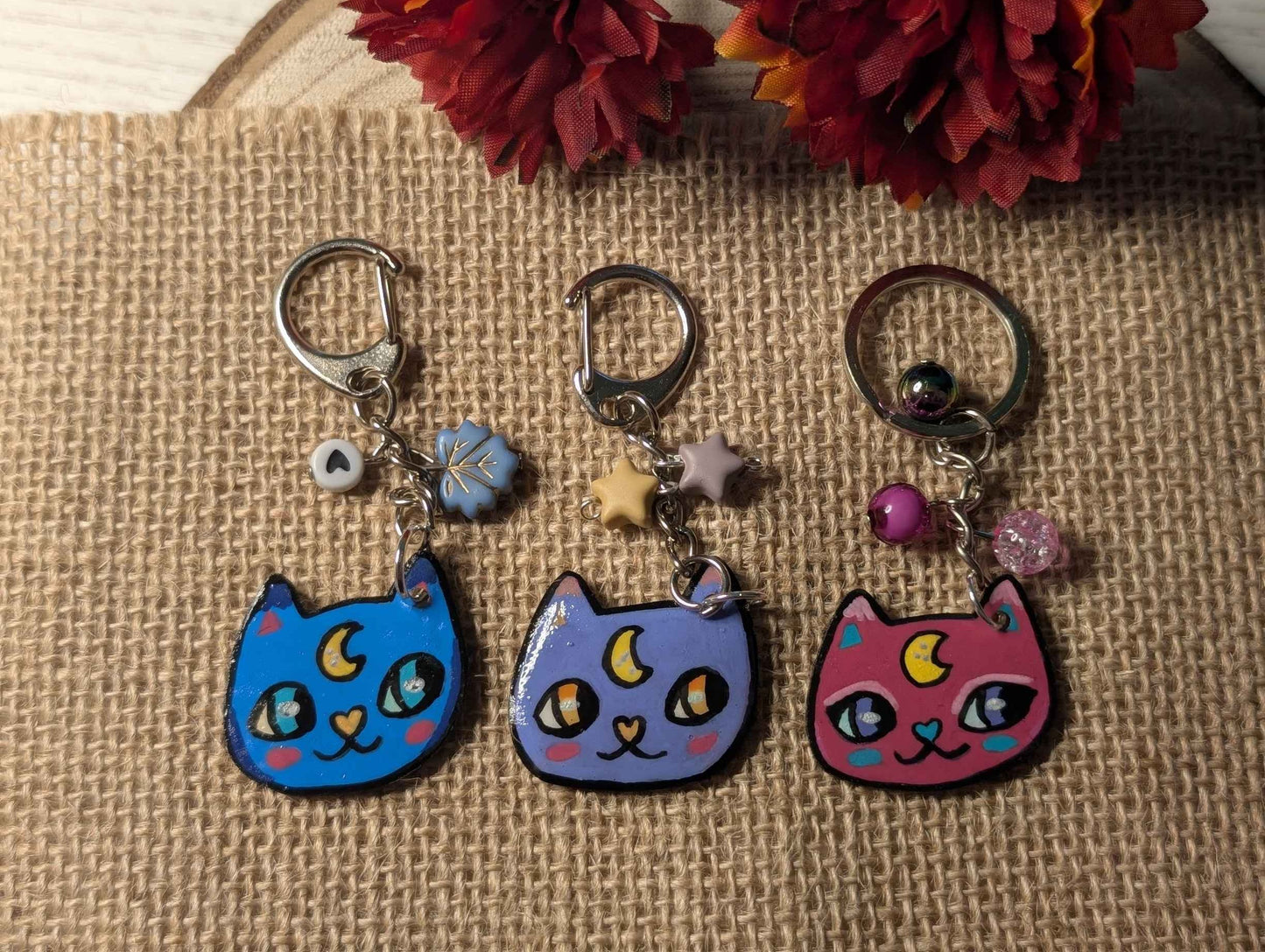 Portachiavi in plastica "Gattini"