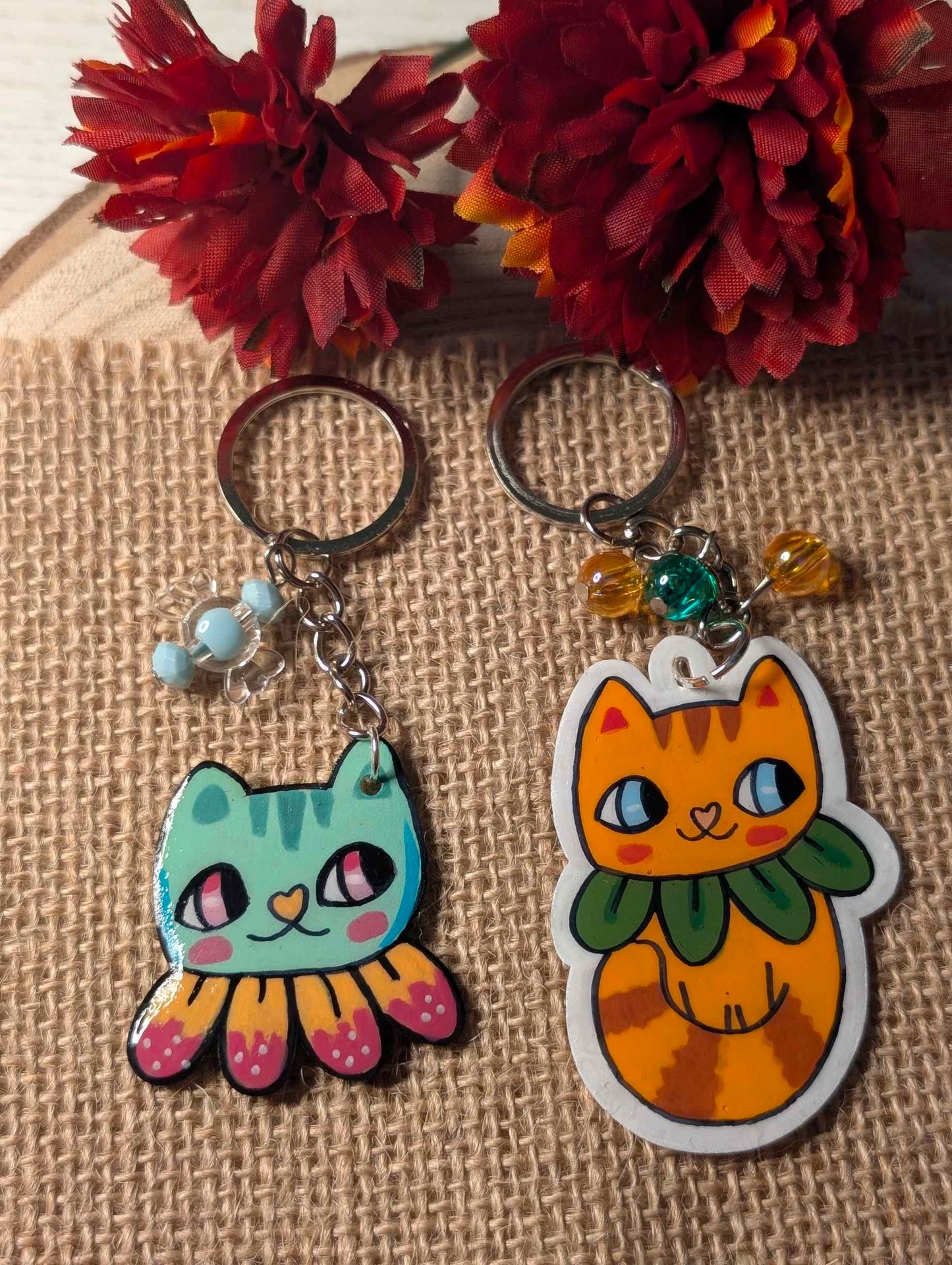 Portachiavi in plastica "Gattini botanici"