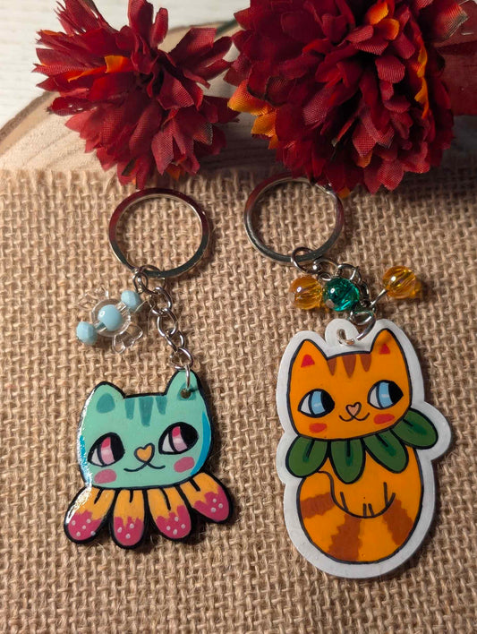 Portachiavi in plastica "Gattini botanici"