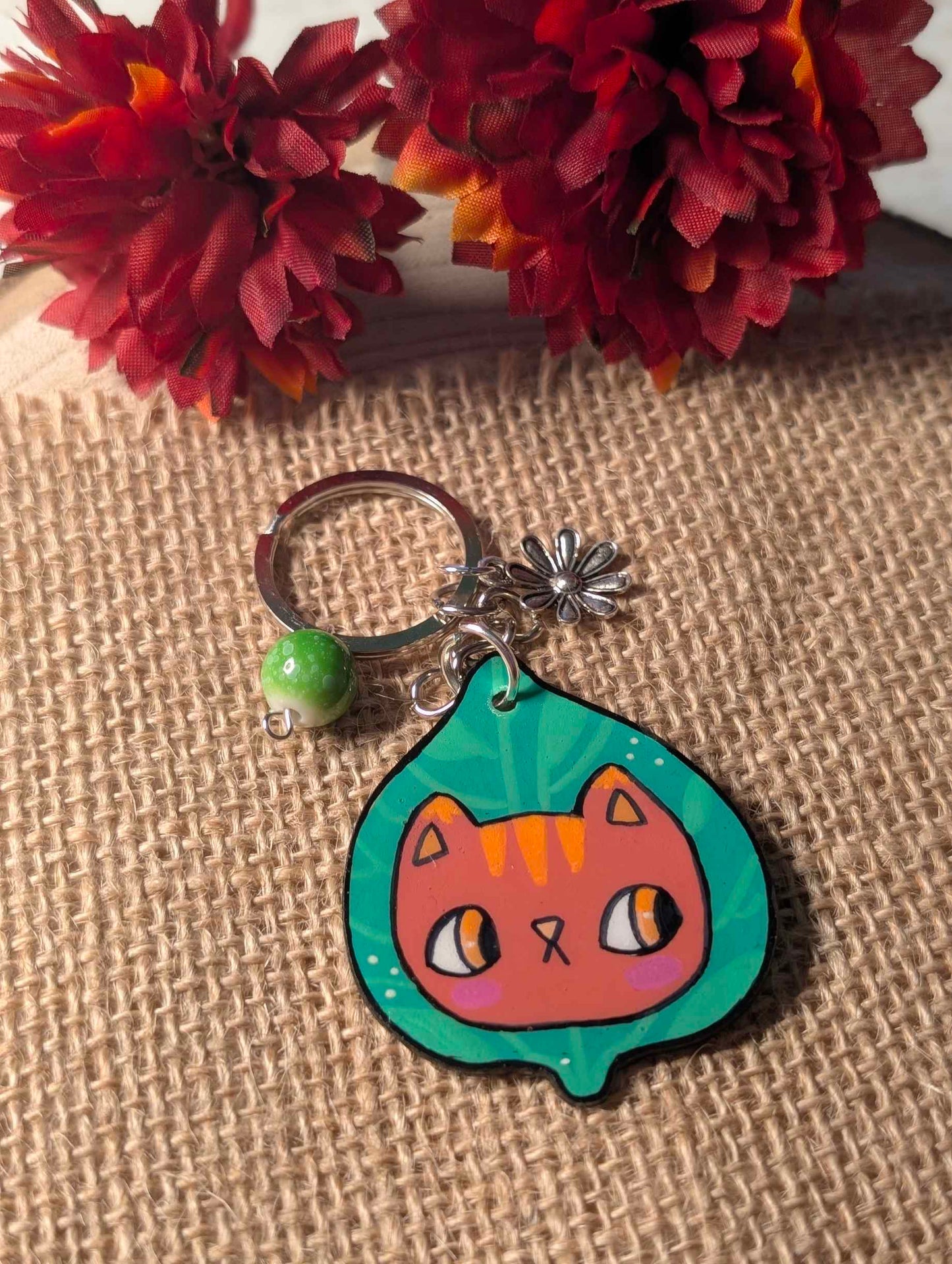 Portachiavi in plastica "Gattini botanici"