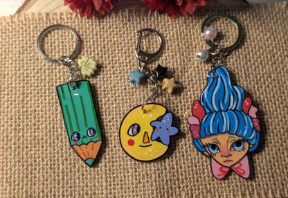 Portachiavi in plastica vari soggetti