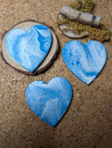 Mini Cuori in FluidArt