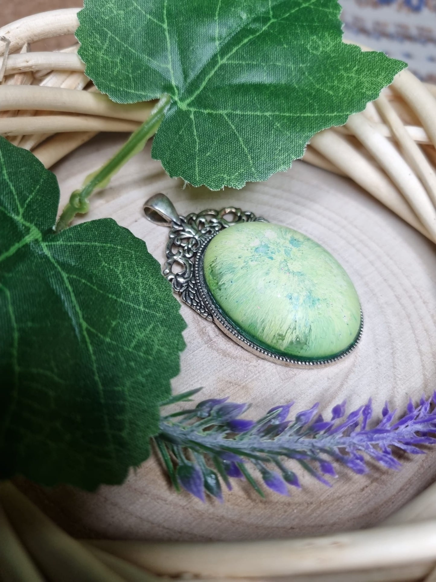 Ciondoli cabochon in Resina (con cammeo)