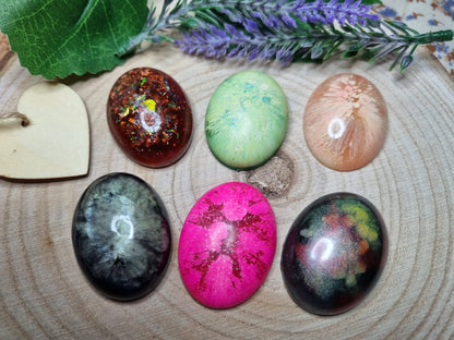 Ciondoli cabochon in Resina (con cammeo)