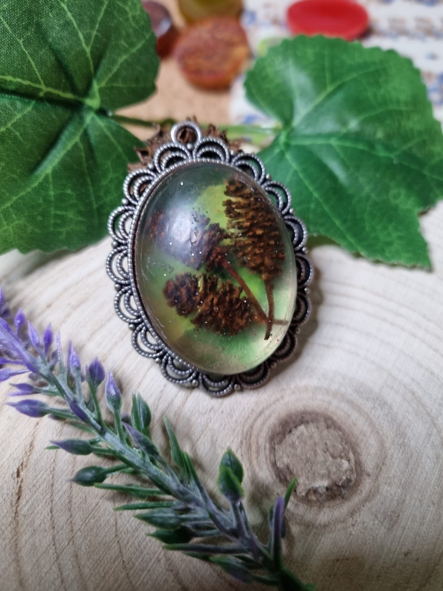 Ciondoli cabochon in Resina (con cammeo)